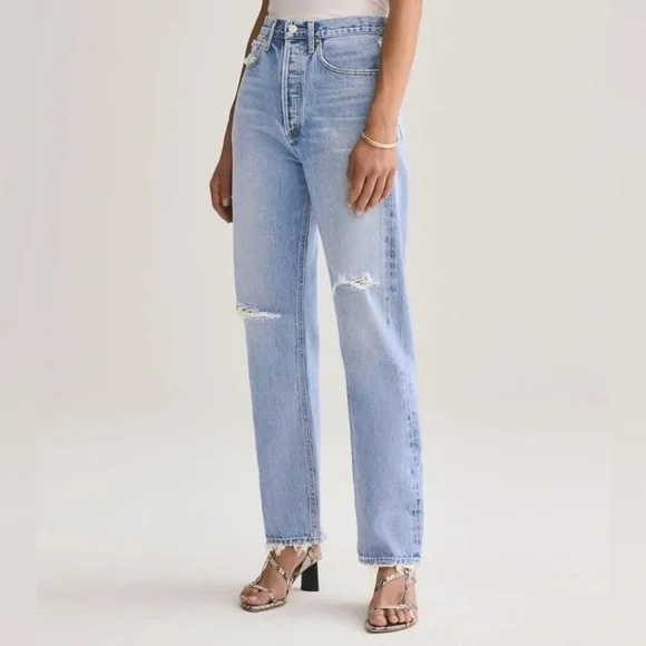 Agolde 90's Mid Rise Loose Fit in Captured - Picture 1 of 11